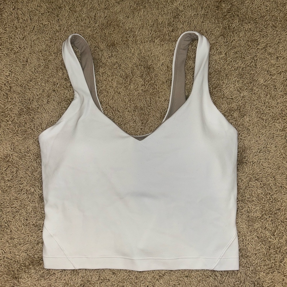 White lululemon align tank size 4